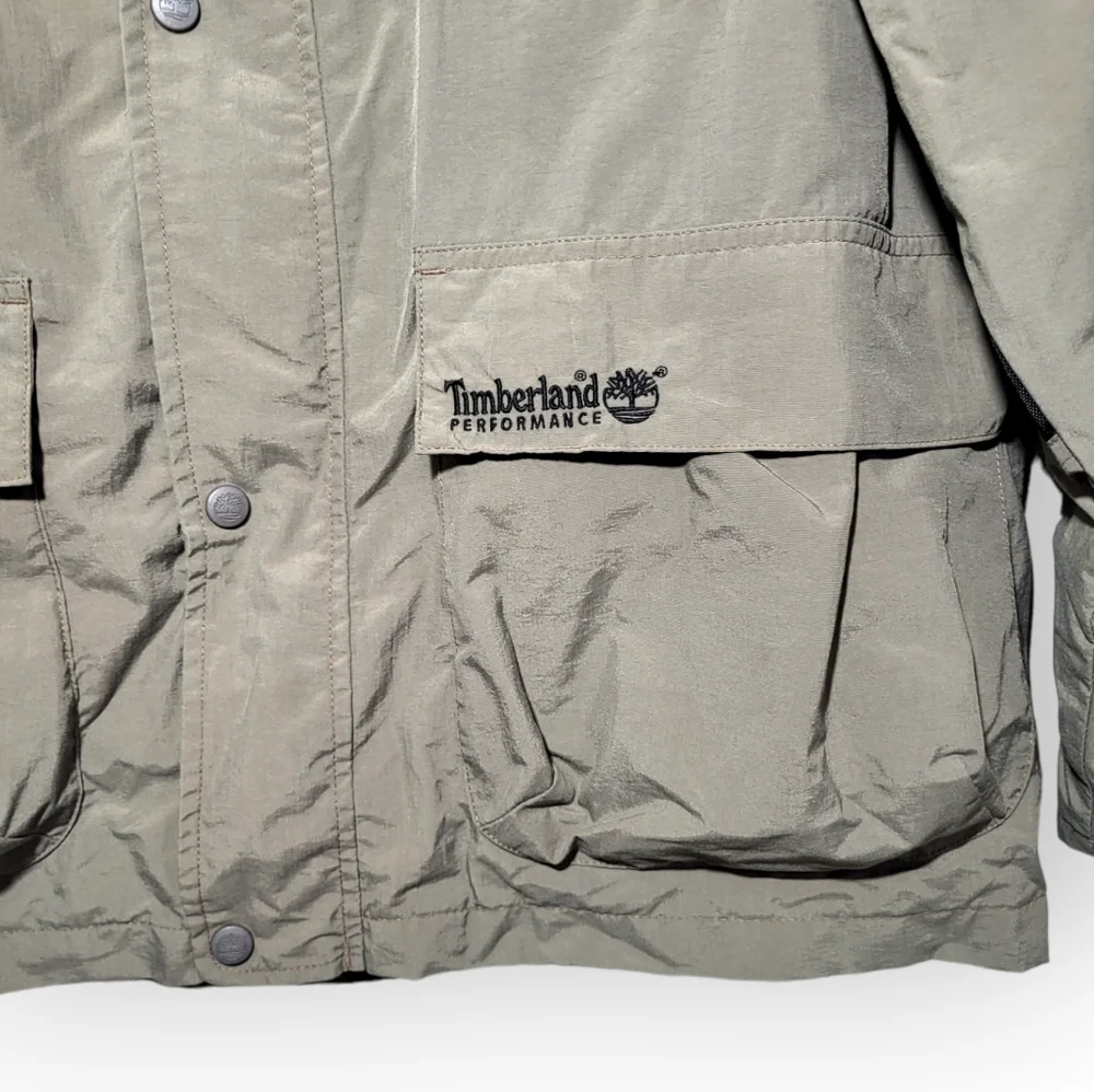 Timberland Vintage Performance Jacket Lightweight Black Tan Medium